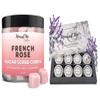 Body Scrub Exfoliator - 12oz FRENCH ROSE Sugar scrub cubes w/Mango Butter & Shea butter, Shower Steamers Aromatherapy - Lavender Shower Steamers with Organic Essential Oils for Vaporizing Steam Spa view 1