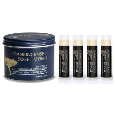 Foot Healing Cream  Manuka Defense Healing Lip Balm, Intensive Moisture Therapy, Manuka + Tea Tree - Synergistic Action, Deeply Nourishing, Relieving by Balm of Gilead