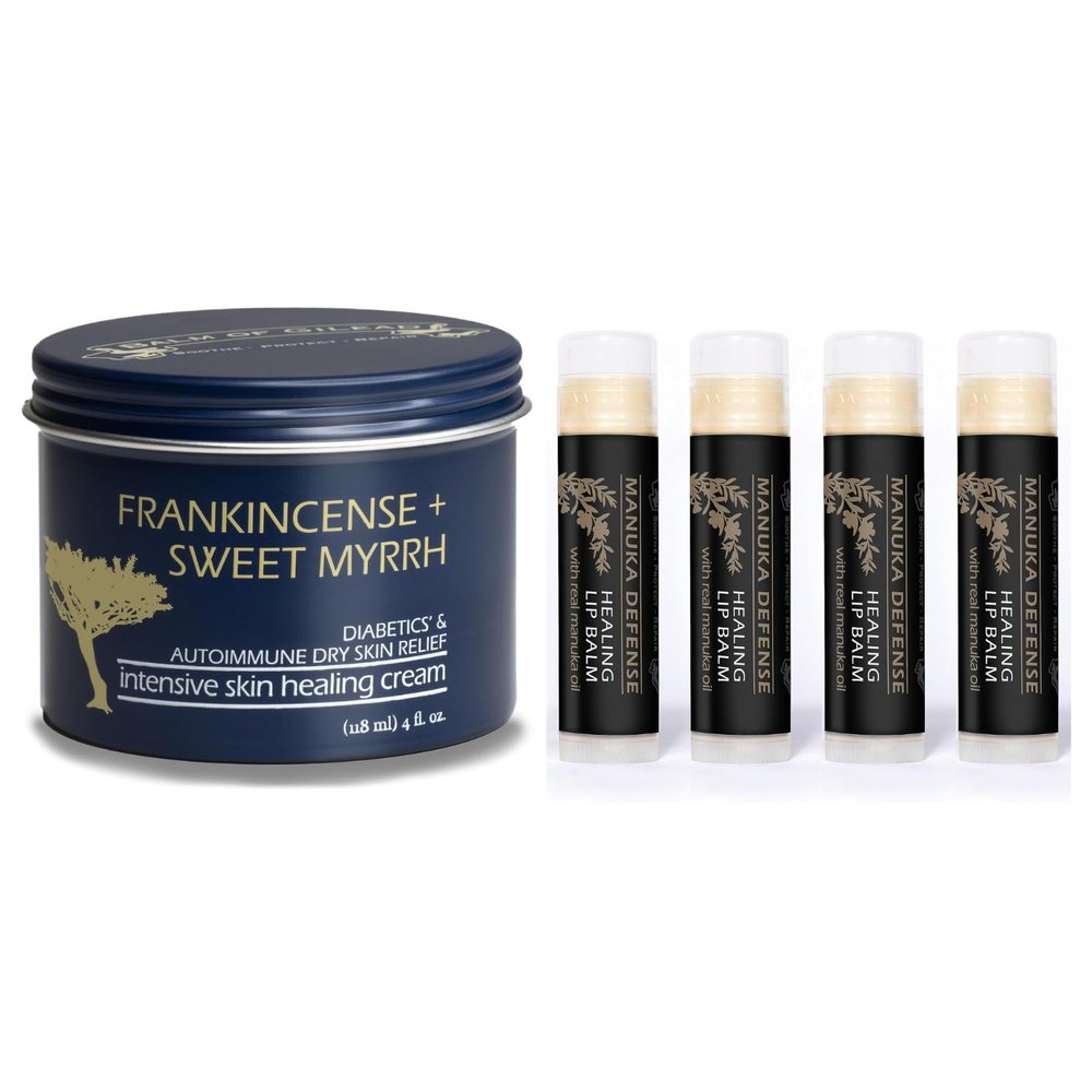 Foot Healing Cream  Manuka Defense Healing Lip Balm, Intensive Moisture Therapy, Manuka + Tea Tree - Synergistic Action, Deeply Nourishing, Relieving by Balm of Gilead
