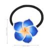 12PCS Hawaiian Plumeria Hair Ties Flower Hair Ties Hawaiian Hair Accessories Wedding Bridal Hairpin Barrette for Women Girls for Beach Party Hairstyles Decor view 2