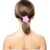 12PCS Hawaiian Plumeria Hair Ties Flower Hair Ties Hawaiian Hair Accessories Wedding Bridal Hairpin Barrette for Women Girls for Beach Party Hairstyles Decor view 4
