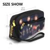 FRESQA Explosion Firework 3d Print Portable Mini Makeup Bag,Versatile And Compact,Perfect For Your Essentials view 3