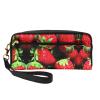 FRESQA Strawberry Pattern Print Portable Mini Makeup Bag,Versatile And Compact,Perfect For Your Essentials view 1