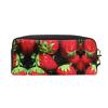 FRESQA Strawberry Pattern Print Portable Mini Makeup Bag,Versatile And Compact,Perfect For Your Essentials view 2