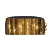 FRESQA Gold Sequin Sparkle Print Portable Mini Makeup Bag,Versatile And Compact,Perfect For Your Essentials view 2