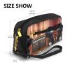 FRESQA Puppies Dog Print Portable Mini Makeup Bag,Versatile And Compact,Perfect For Your Essentials view 3