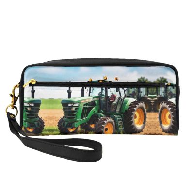 FRESQA Company Farm Tractor Print Portable Mini Makeup Bag,Versatile And Compact,Perfect For Your Essentials
