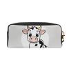 FRESQA Cartoon Milk Cow Print Portable Mini Makeup Bag,Versatile And Compact,Perfect For Your Essentials view 2