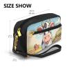 FRESQA Cartoon Milk Cow Print Portable Mini Makeup Bag,Versatile And Compact,Perfect For Your Essentials view 3