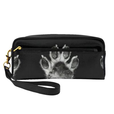 FRESQA Pawprint Print Portable Mini Makeup Bag,Versatile And Compact,Perfect For Your Essentials