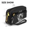 FRESQA Pawprint Print Portable Mini Makeup Bag,Versatile And Compact,Perfect For Your Essentials view 3