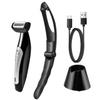 Movelove - Body Groin Trimmer Groomer, Electric Back Shaver for Men, Waterproof Body & Manscaping Trimmer with Back Attachment, Big Power,Seat Charge with Type - C USB Cable view 1