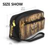 FRESQA Owl Beliefs Print Portable Mini Makeup Bag,Versatile And Compact,Perfect For Your Essentials view 3