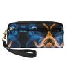 FRESQA Blue Flame Print Portable Mini Makeup Bag,Versatile And Compact,Perfect For Your Essentials view 1