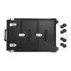 CRYBY Rolling Makeup Case, 3 Layers Large Cosmetic Trolley Cosmetics Storage Organizer with 2 Keys & 4 Universal Wheels, Portable Makeup Trolley Make Up Bag for Nail Art Hair Styling, Load 110.3lbs view 3
