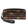 FRESQA Book Room Library Print Portable Mini Makeup Bag,Versatile And Compact,Perfect For Your Essentials view 1
