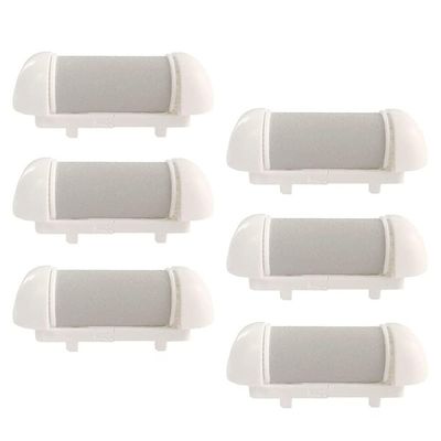 6 Pack Replacement Coarse Roller Head for Electric Foot File, Refill Rollers for Callus Remover Feet Pedicure Kit/Tools (6pcs Gentle Coarse)