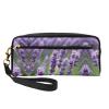 SSIMOO Purple Lavender Floral Flowers Print Travel Makeup Bag For On-The-Go Style For Storing Cosmetics And Beauty Essentials view 1