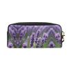 SSIMOO Purple Lavender Floral Flowers Print Travel Makeup Bag For On-The-Go Style For Storing Cosmetics And Beauty Essentials view 2