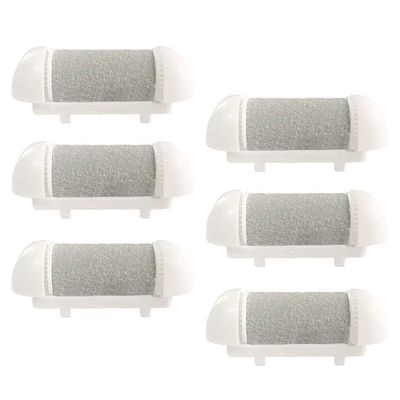 6 Pack Replacement Coarse Roller Head for Electric Foot File, Refill Rollers for Callus Remover Feet Pedicure Kit/Tools (6pcs Tough Coarse)