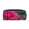 SSIMOO Rose Flower Print Travel Makeup Bag For On-The-Go Style For Storing Cosmetics And Beauty Essentials view 2