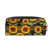 SSIMOO Beautiful Sunflower Print Travel Makeup Bag For On-The-Go Style For Storing Cosmetics And Beauty Essentials view 2