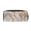 ZISHAK Rose Gold Marble Print Portable Makeup Bag,Travel-Friendly Design,Versatile Mini Makeup Pouchtion view 2