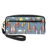 SSIMOO Cartoon Rocket Print Travel Makeup Bag For On-The-Go Style For Storing Cosmetics And Beauty Essentials view 1