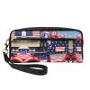 ZISHAK 4th Of July Patriotic Truck Print Portable Makeup Bag,Travel-Friendly Design,Versatile Mini Makeup Pouchtion view 1