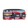 ZISHAK 4th Of July Patriotic Truck Print Portable Makeup Bag,Travel-Friendly Design,Versatile Mini Makeup Pouchtion view 2