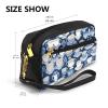 SSIMOO Hand Drawn Teapots And Cups Print Travel Makeup Bag For On-The-Go Style For Storing Cosmetics And Beauty Essentials view 3