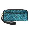 ZISHAK Fish Scale. Print Portable Makeup Bag,Travel-Friendly Design,Versatile Mini Makeup Pouchtion view 1