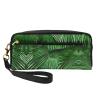 SSIMOO Cute Green Palm Leaves Print Travel Makeup Bag For On-The-Go Style For Storing Cosmetics And Beauty Essentials view 1