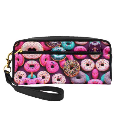 ZISHAK Donut Print Portable Makeup Bag,Travel-Friendly Design,Versatile Mini Makeup Pouchtion