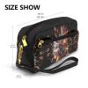 SSIMOO Explosion Firework 3d Print Travel Makeup Bag For On-The-Go Style For Storing Cosmetics And Beauty Essentials view 3