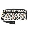 ZISHAK Dog Paw Prints Print Portable Makeup Bag,Travel-Friendly Design,Versatile Mini Makeup Pouchtion view 1
