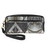 ZISHAK Black Marble Texture Gold Print Portable Makeup Bag,Travel-Friendly Design,Versatile Mini Makeup Pouchtion view 1