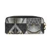 ZISHAK Black Marble Texture Gold Print Portable Makeup Bag,Travel-Friendly Design,Versatile Mini Makeup Pouchtion view 2