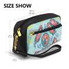 ZISHAK Animal Cute Brown Otters Print Portable Makeup Bag,Travel-Friendly Design,Versatile Mini Makeup Pouchtion view 3