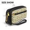 ZISHAK Romantic Sunflowers Print Portable Makeup Bag,Travel-Friendly Design,Versatile Mini Makeup Pouchtion view 3