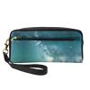 ZISHAK Starry Night Sky Deep Outer Space Print Portable Makeup Bag,Travel-Friendly Design,Versatile Mini Makeup Pouchtion view 1