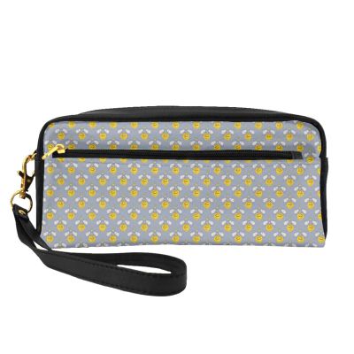 ZISHAK Lion Lions Head Lion Kids Blue Print Portable Makeup Bag,Travel-Friendly Design,Versatile Mini Makeup Pouchtion