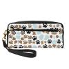 ZISHAK Dog Bones Paw Prints Print Portable Makeup Bag,Travel-Friendly Design,Versatile Mini Makeup Pouchtion view 1