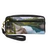 ZISHAK Glacier National Park Print Portable Makeup Bag,Travel-Friendly Design,Versatile Mini Makeup Pouchtion view 1
