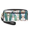 ZISHAK Beautiful Peacock Flowers Print Portable Makeup Bag,Travel-Friendly Design,Versatile Mini Makeup Pouchtion view 1