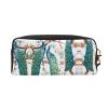 ZISHAK Beautiful Peacock Flowers Print Portable Makeup Bag,Travel-Friendly Design,Versatile Mini Makeup Pouchtion view 2