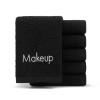 Arkwright Makeup Remover Wash Cloths (Black) and Cotton Luxury Hand Towels (White) view 2