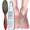 Ceramic Stone and Stainless Steel Foot File, Double Sided Callus Remover and Callus Remover Instant Exfoliating Peel Foot Spray, Feet Dead Skin Remover Cracked Heels Softener 200 ml view 1