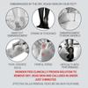 Ceramic Stone and Stainless Steel Foot File, Double Sided Callus Remover and Callus Remover Instant Exfoliating Peel Foot Spray, Feet Dead Skin Remover Cracked Heels Softener 200 ml view 2