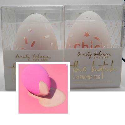 Beauty Bakerie The Hatch Blending Egg | 2 Pack | Makeup Sponge with Travel Case | Blender Sponge, Pink